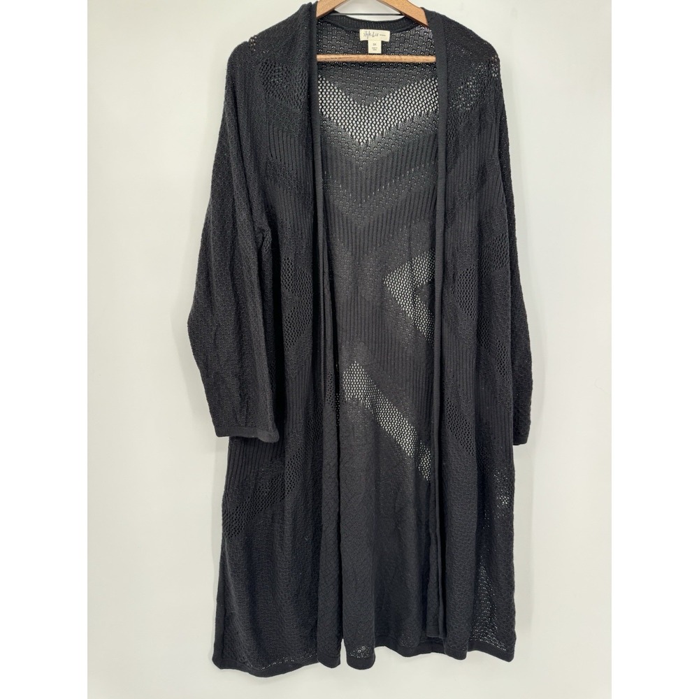 Festival Boho Sheer Open‎ Knit Duster Cardigan Longline 3X Witchy Whimsigoth